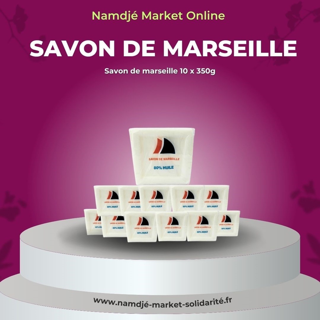 Savon de Marseille	10 unités	